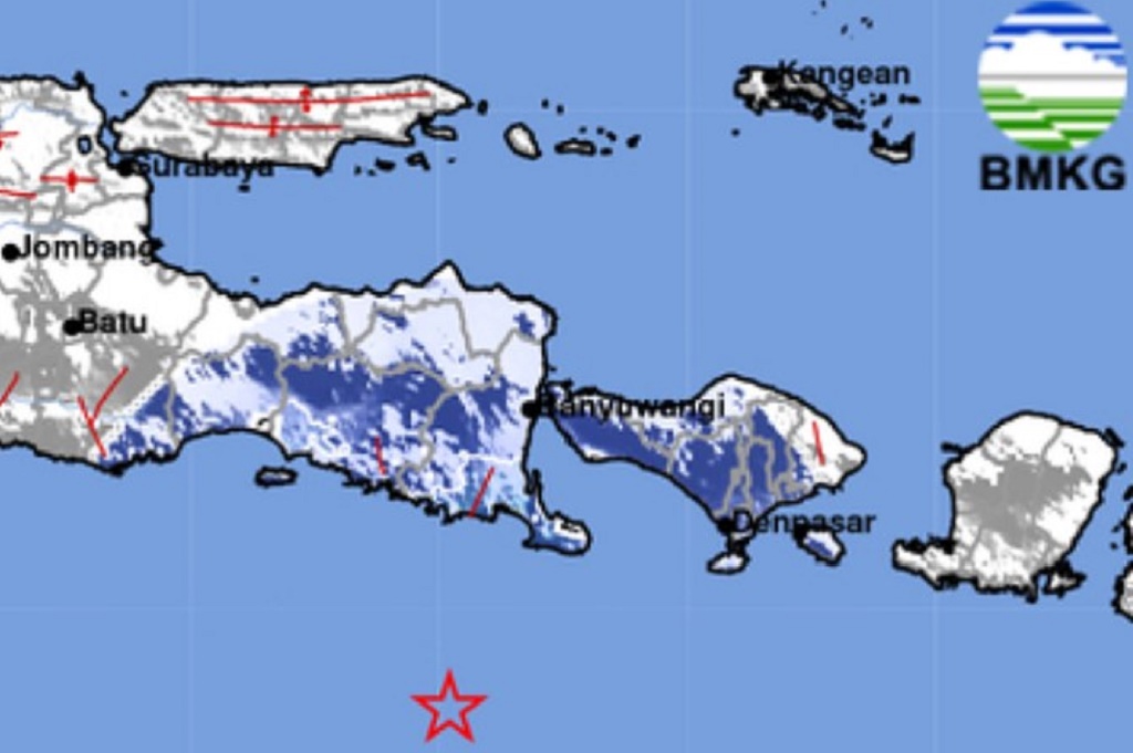 Gempa Hari Ini M 3,4 Guncang Jembrana Bali, Berpusat di Laut