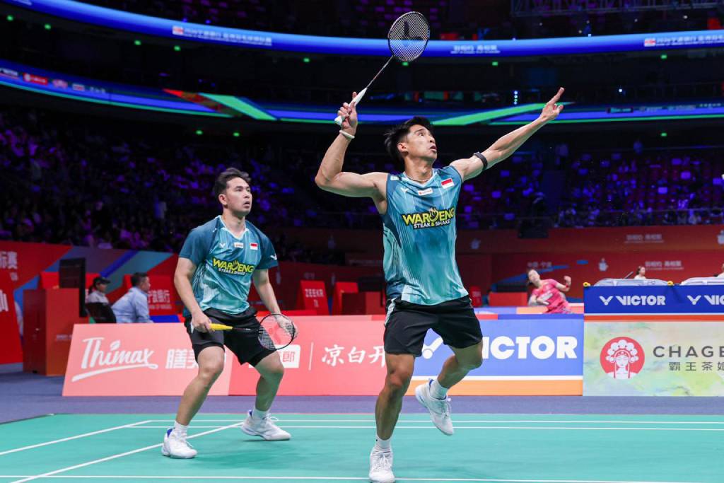Sabar/Reza Hancurkan Duo China, Amankan Tiket Semifinal Indonesia Open 2026