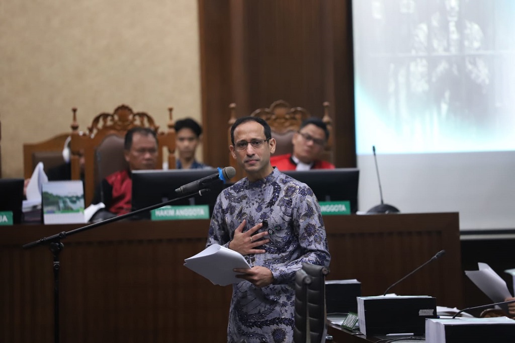Nadiem Makarim Sedih Jaksa Tolak Pleidoinya: Fakta-Fakta Persidangan Diabaikan