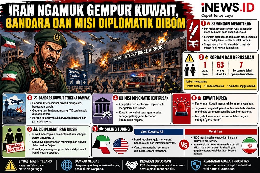 Kuwait Tegaskan Tak Izinkan Negara Mana pun Gunakan Wilayahnya Serang Iran