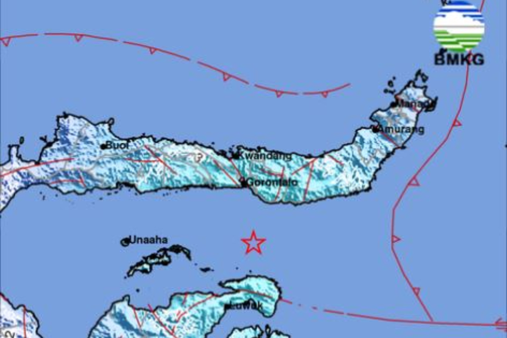 Gempa Magnitudo 5,6 Guncang Pulau Puah Sulteng, Terasa Kuat di Luwuk hingga Taliabu