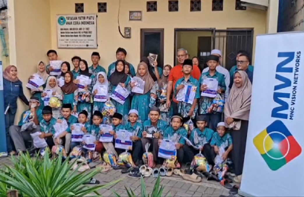MNC Vision Networks dan MNC Peduli Salurkan Seragam-Sembako ke Panti Asuhan Anak Ceria Indonesia