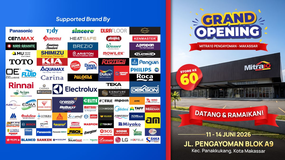 Grand Opening Mitra10 Pengayoman, One Stop Shopping #SelengkapItu dengan Promo Menarik