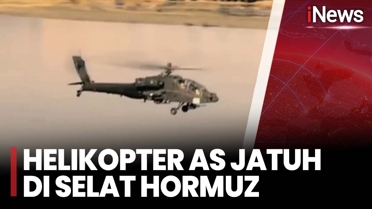 Donald Trump Ungkap Helikopter Apache AS Jatuh di Selat Hormuz Ditembak Iran
