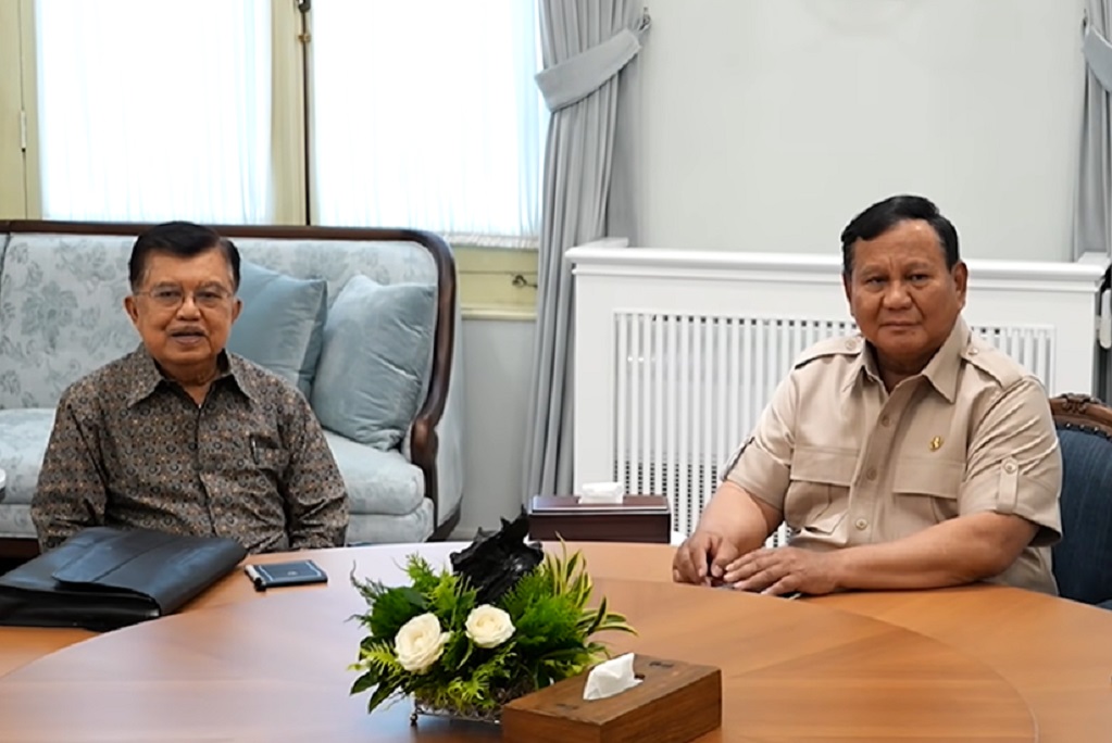 Prabowo Bertemu Jusuf Kalla di Istana, Bahas Apa?