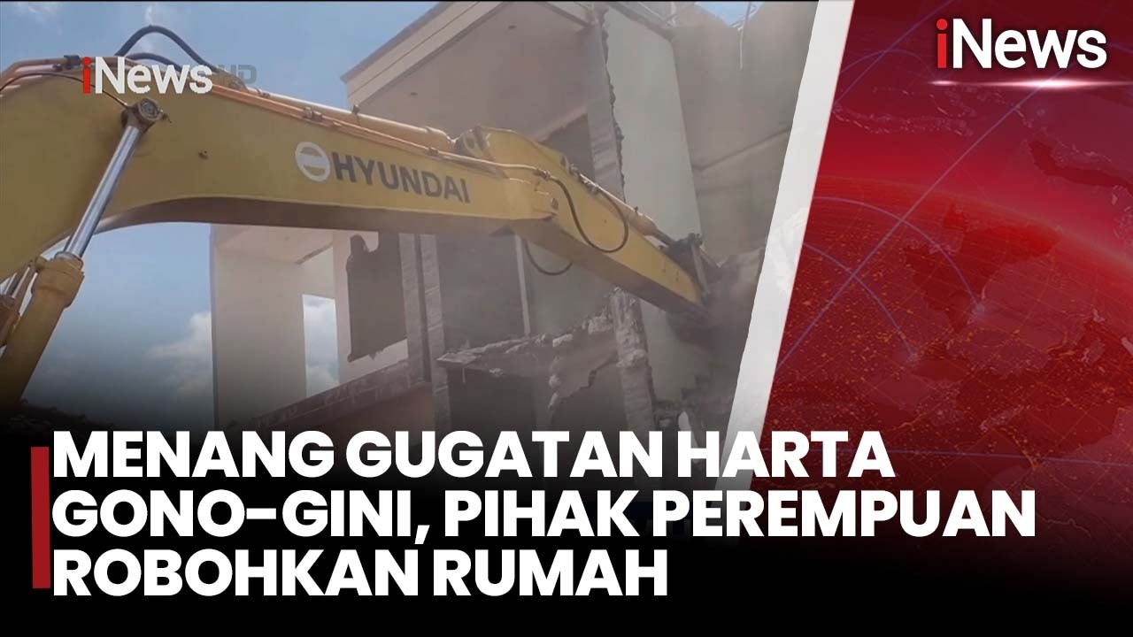 Sengketa Harta Gono-Gini Pasca-Cerai, Rumah Megah Dua Lantai di Pati Dirobohkan Alat Berat
