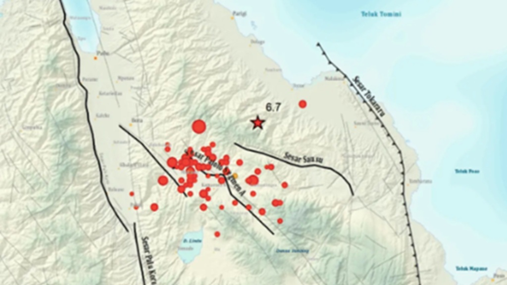 BMKG Catat 71 Gempa Susulan Guncang Palu Sulteng usai M6,7