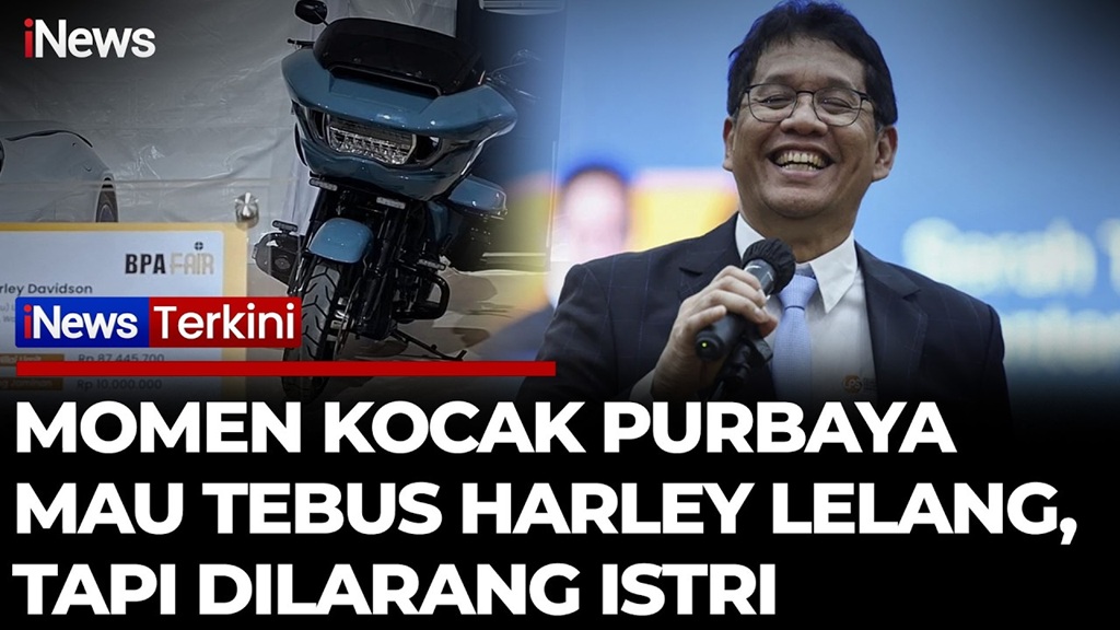 Kelakar Purbaya Ingin Tebus Harley Davidson di Lelang Barang Rampasan Negara, tapi Dilarang istri