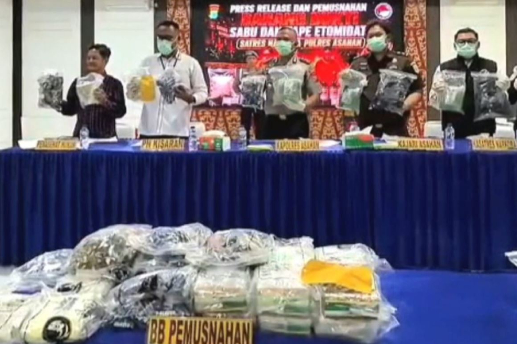 Polisi Gagalkan Penyelundupan Sabu 9 Kg di Asahan, 3 Kurir Perempuan Ditangkap