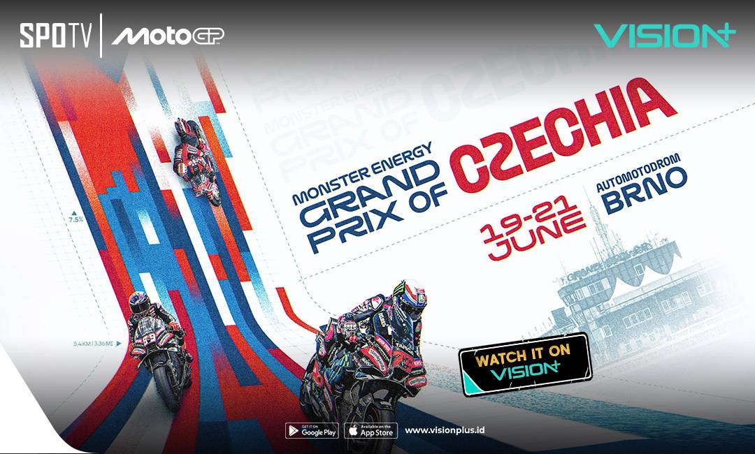 Jadwal Lengkap MotoGP Ceko 2026: Sprint Race hingga Race Utama Tayang Live di VISION+