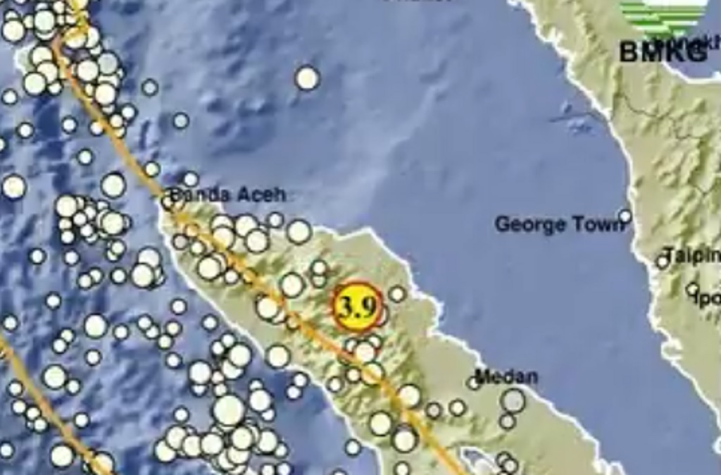 Gempa Hari Ini M 3,9 Guncang Gayo Lues Aceh, Titik Pusat di Darat