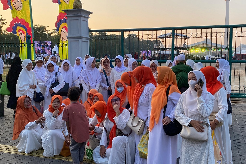 Haul Akbar Ulama dan Habaib Betawi di Monas, Jemaah Mulai Berdatangan