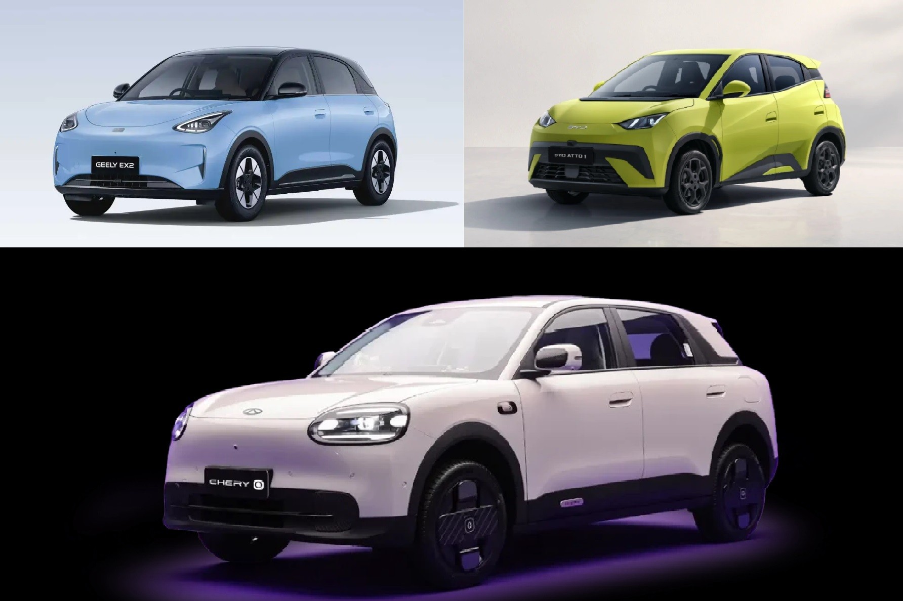 Komparasi BYD Atto 1, Geely EX2 dan Chery Q, Mana Paling Menarik serta Pas di Kantong?