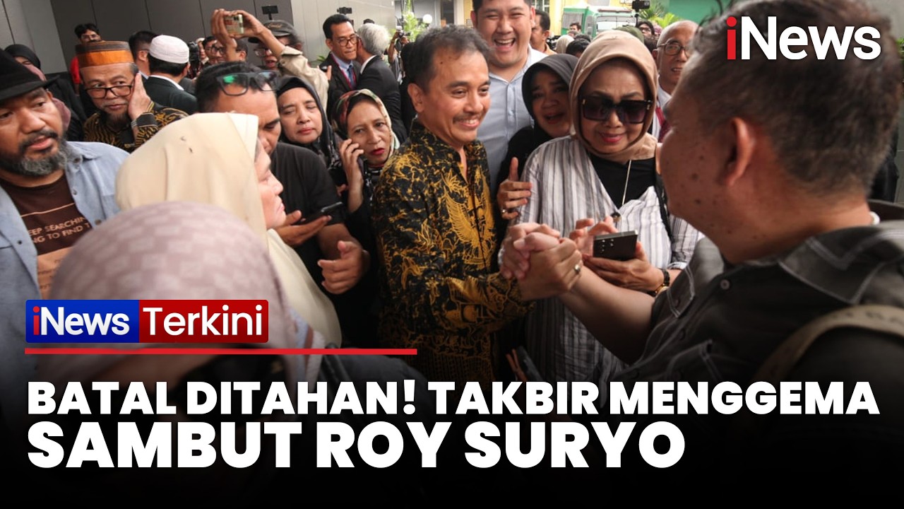 Roy Suryo dan Dokter Tifa Batal Ditahan, Takbir Pendukung Menggema di Kejari Jaksel