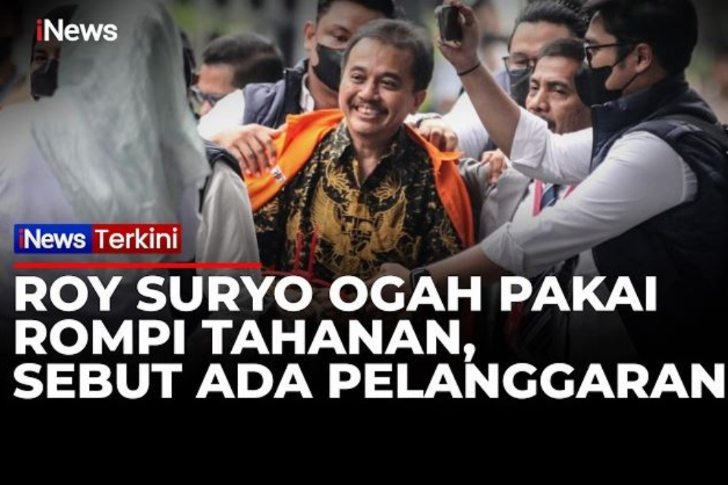 Roy Suryo Ogah Pakai Rompi Tahanan, Sempat Adu Mulut dengan Polisi