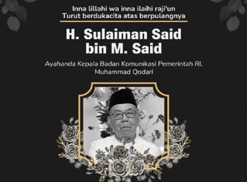 Kabar Duka, Ayahanda Kepala Bakom RI M Qodari Meninggal Dunia