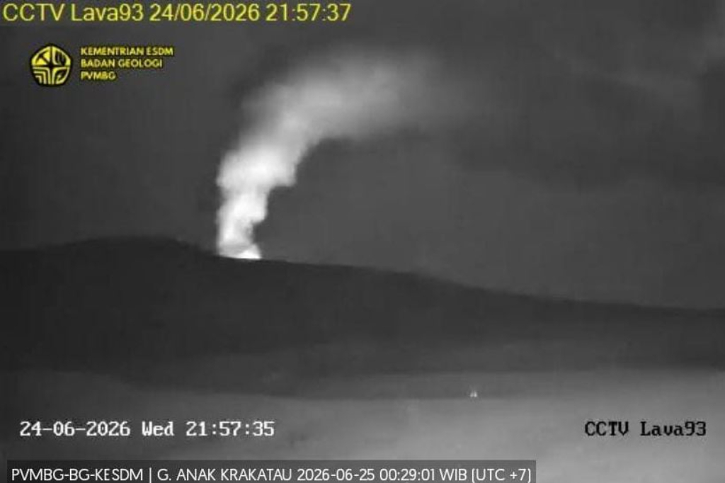Aktivitas Vulkanis Gunung Anak Krakatau Meningkat, Status Level II Waspada