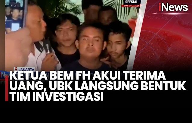 Ketua BEM FH UBK Akui Terima Rp20 Juta agar Batal Unjuk Rasa, Langsung Sidang Terbuka