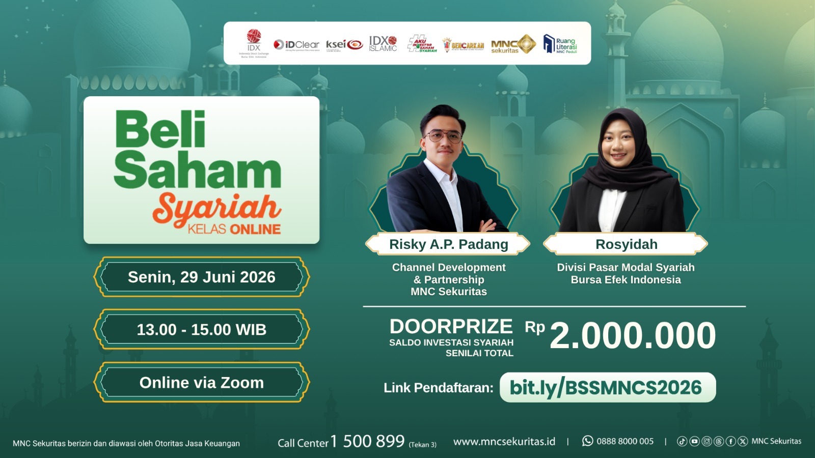 MNC Sekuritas Ajak Investor Pahami Saham Syariah Lewat Webinar Gratis Beli Saham Syariah