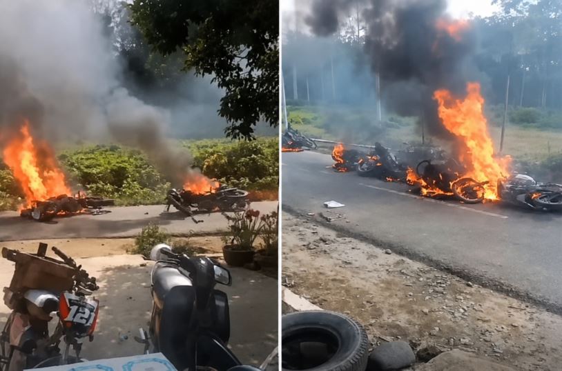 Bentrok Mencekam Warga dengan Karyawan Perusahaan di Sergai, 28 Kendaraan Dibakar