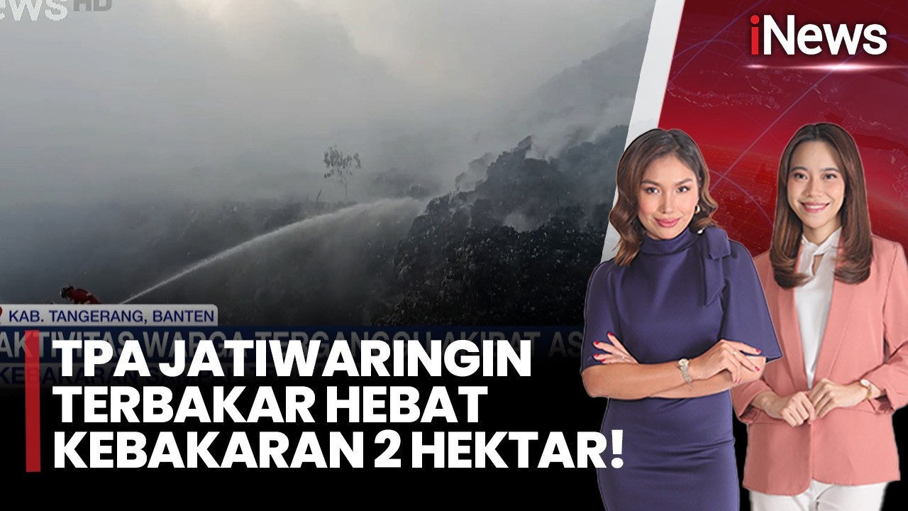 Kebakaran Hebat Melanda TPA Jatiwaringin Tangerang, Belasan Warga Mulai Diungsikan