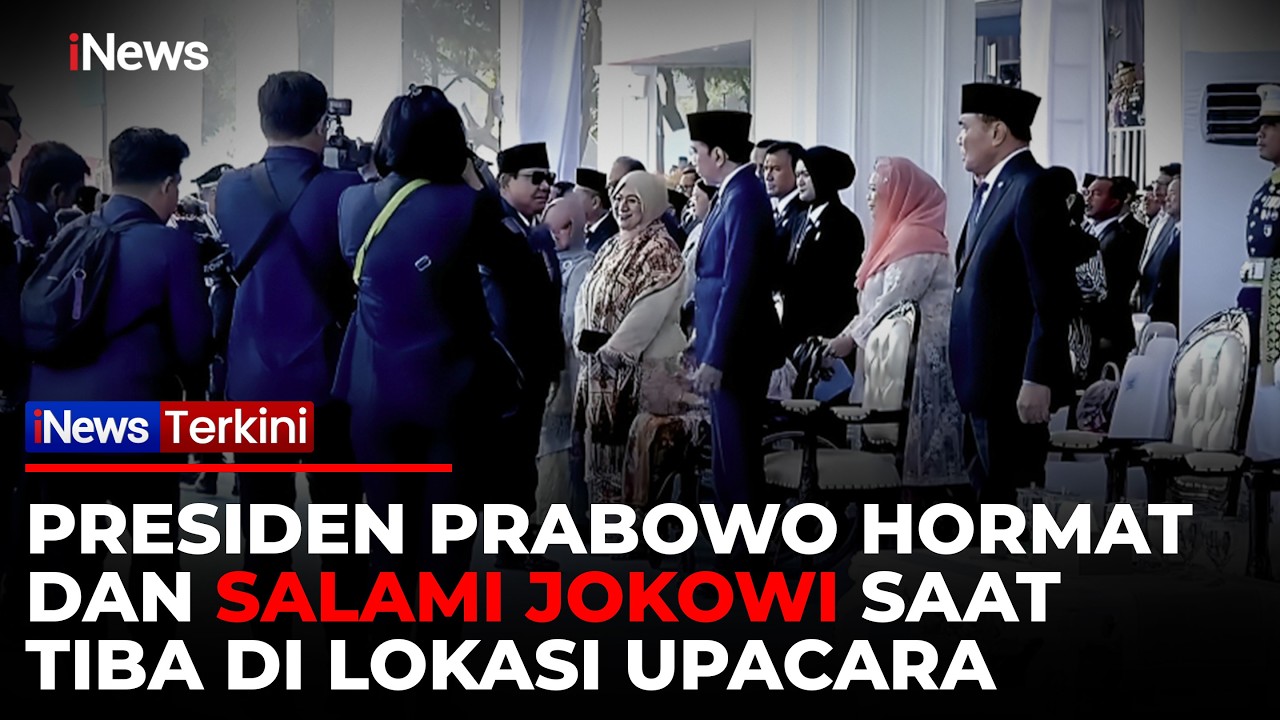 Momen Hangat Prabowo Bertemu Jokowi di Peringatan Hari Bhayangkara ke-80