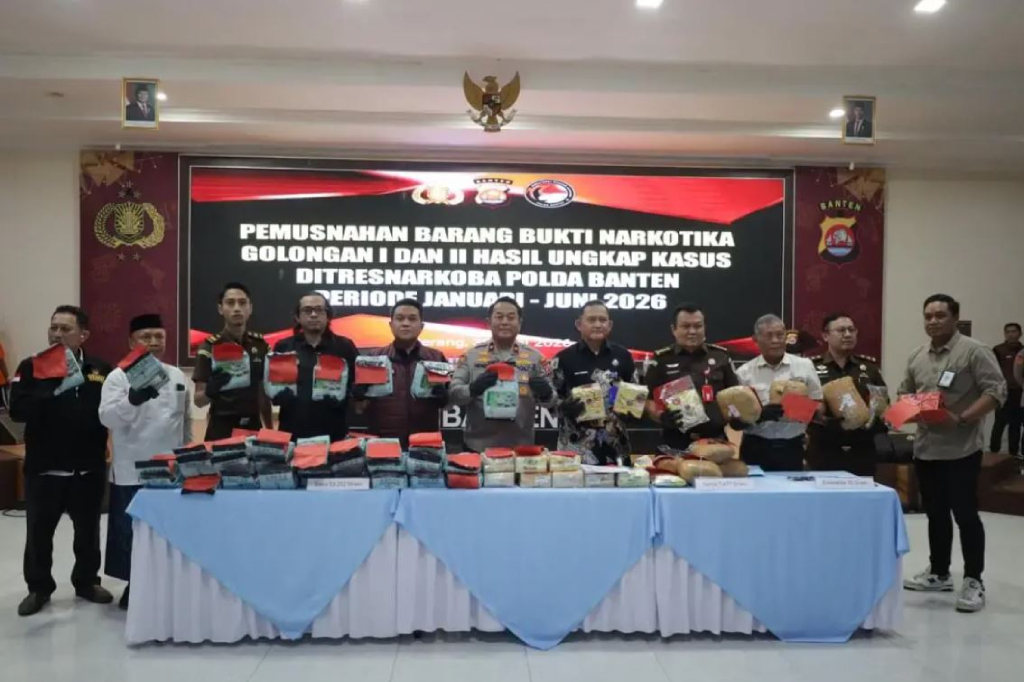 Polda Banten Musnahkan Sabu 73 Kg, Selamatkan Ratusan Ribu Jiwa dari Narkoba