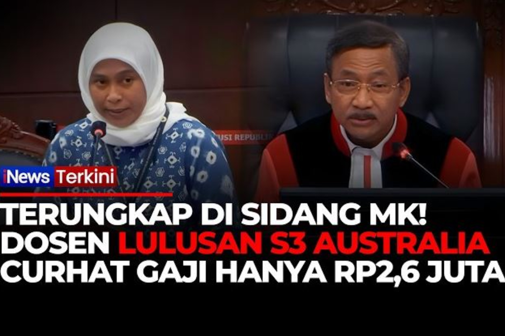 Curhat Dosen Lulusan S3 Australia di Sidang MK: Gaji Saya Hanya Rp2,6 Juta
