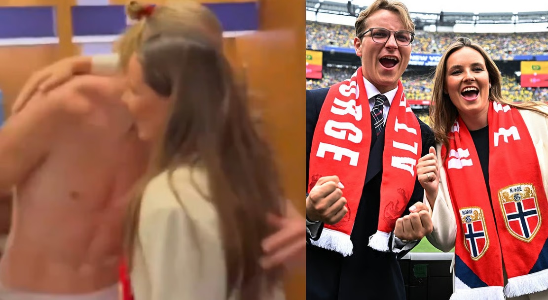 Norwegia ke 8 Besar Piala Dunia, Haaland Telanjang Dada Dipeluk Putri Mahkota 