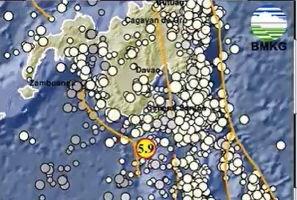 Gempa Hari Ini M 5,9 Guncang Tahuna Sulut