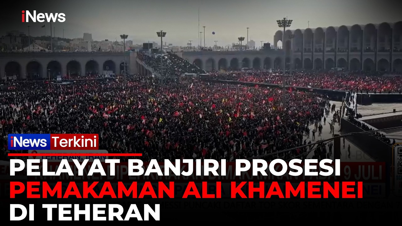 Teheran Dipenuhi Jutaan Pelayat, Prosesi Pemakaman Ali Khamenei Berlangsung Khidmat