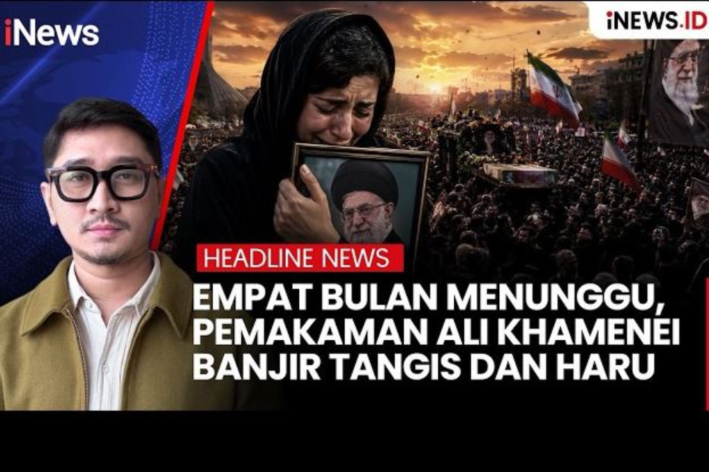 4 Bulan Menunggu, Pemakaman Ali Khamenei Banjir Tangis dan Haru