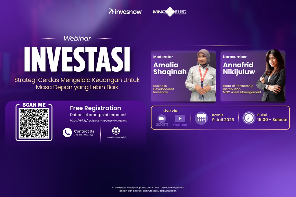 Simak Webinar Strategi Kelola Keuangan dari MNC Asset Management dan Invesnow, Daftar di Sini!