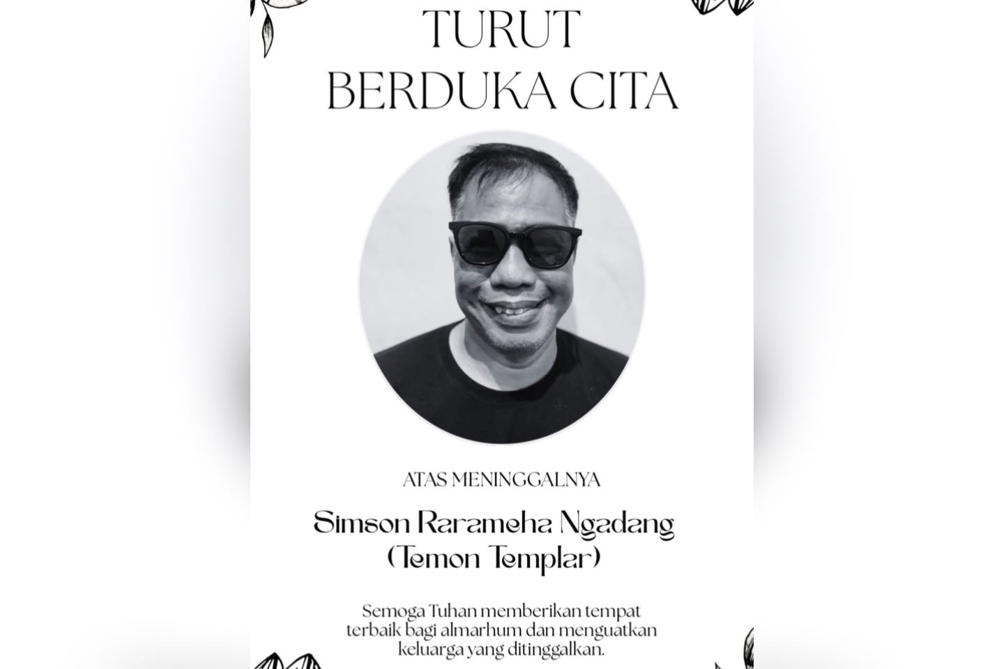 Temon Meninggal Dunia, Instagram Banjir Air Mata dan Ucapan Belasungkawa