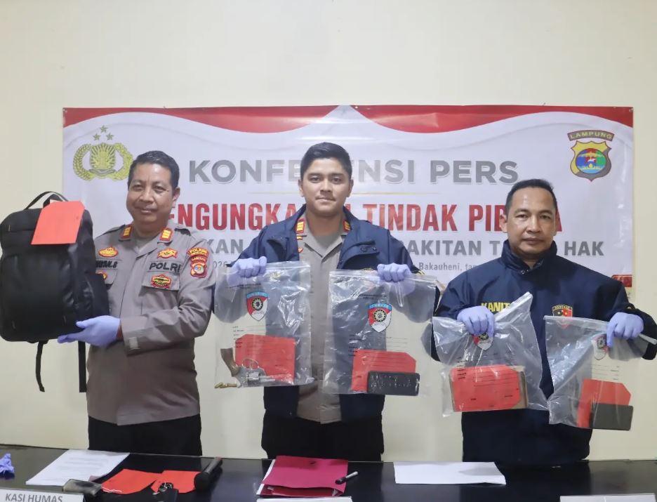 Polisi Gagalkan Pengiriman Senpi Rakitan di Bakauheni, Penerimanya Ternyata Pelaku Begal