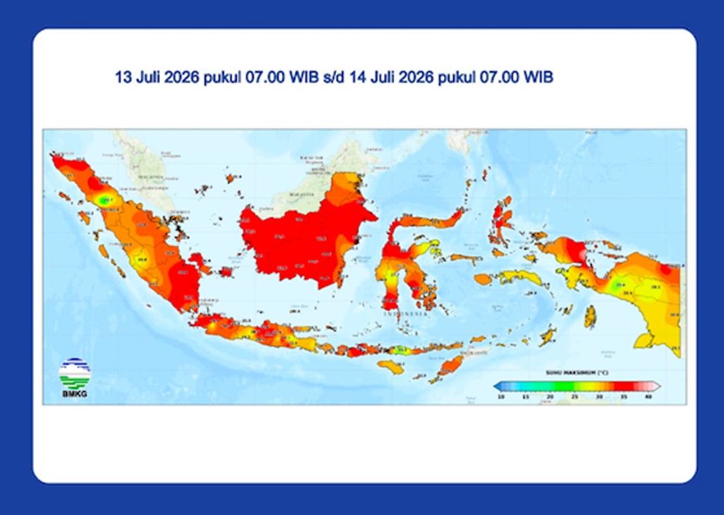BMKG Catat Suhu di Papua Barat Tembus 39,2 Derajat Celsius, Tertinggi Se-Indonesia!