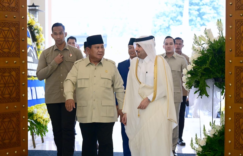 Prabowo Datangi Kedubes Qatar, Sampaikan Belasungkawa Wafatnya Mantan Emir Sheikh Hamad