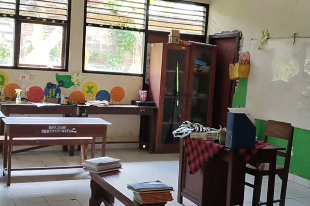 Miris! SD di Gianyar Bali Ini Tak Dapat Satu Pun Murid Baru