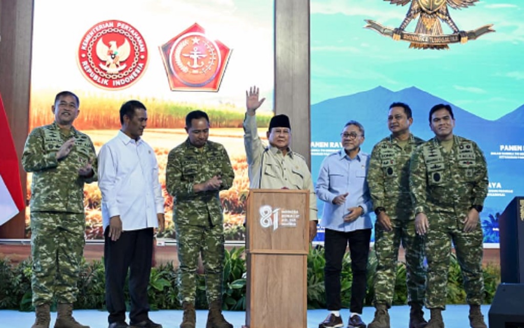 Hadiri Panen Raya TNI di Malang, Prabowo: Saya Bahagia Hari Ini, Terima Kasih Petani