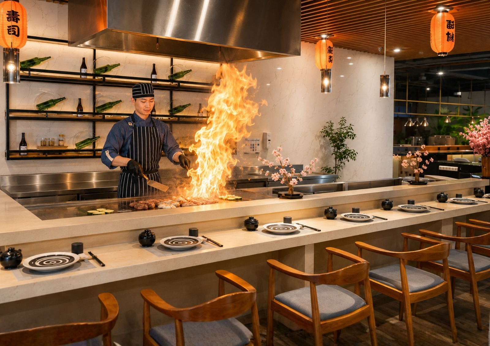 Intip Serunya Live Teppanyaki di HANA Japanese Fusion Grand Swiss-Belhotel Darmo Surabaya 