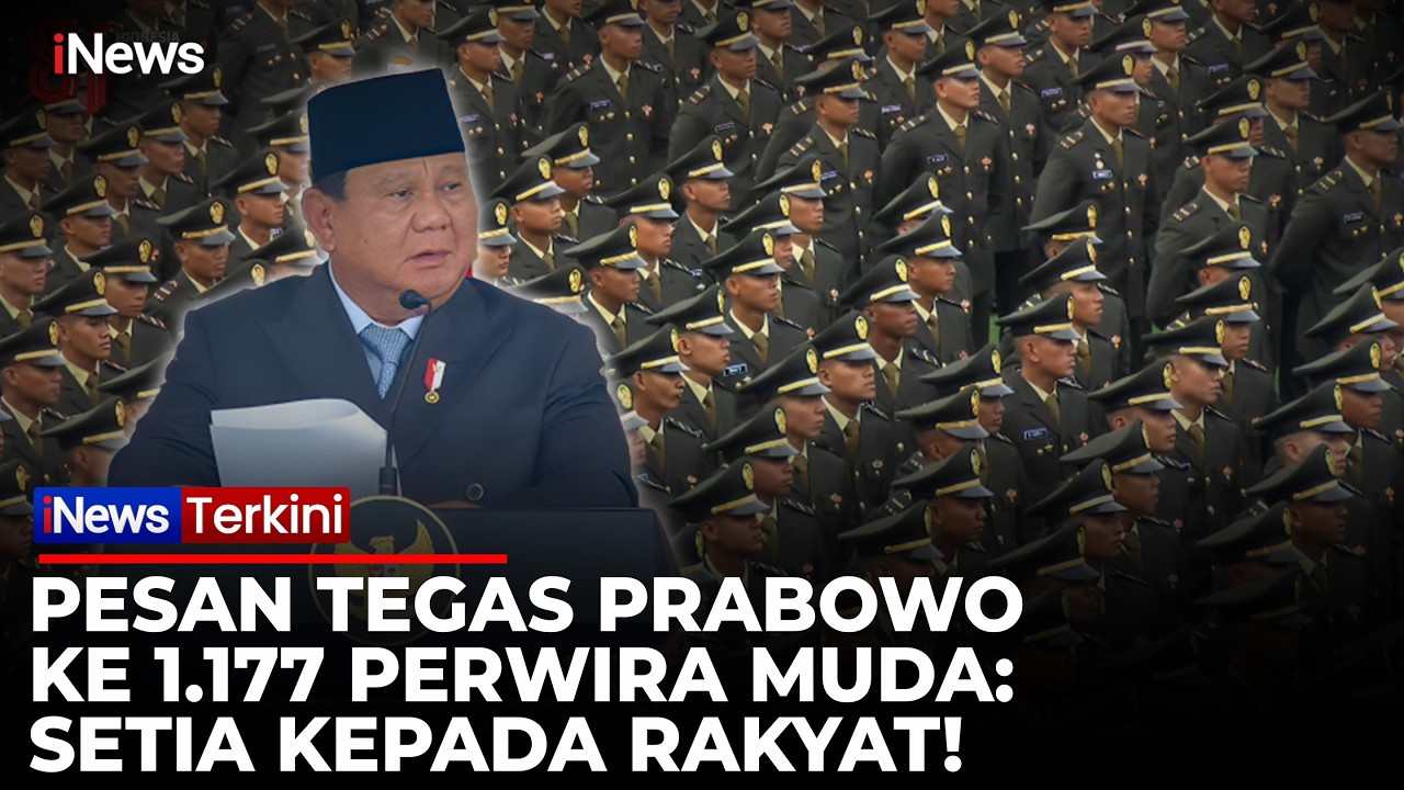 Presiden Prabowo Lantik 1.177 Perwira Remaja TNI-Polri 2026 di Halaman Istana Merdeka