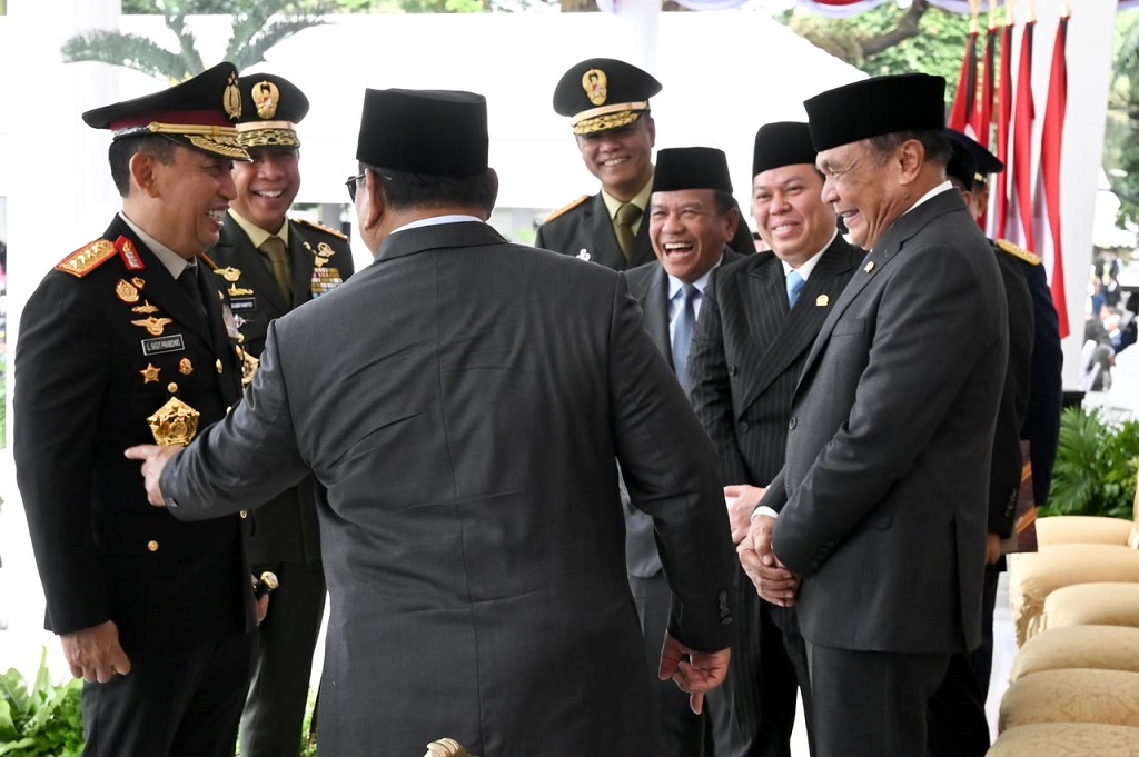 Momen Kompak Kapolri-Panglima TNI Dampingi Prabowo di Praspa 2026, Penuh Tawa
