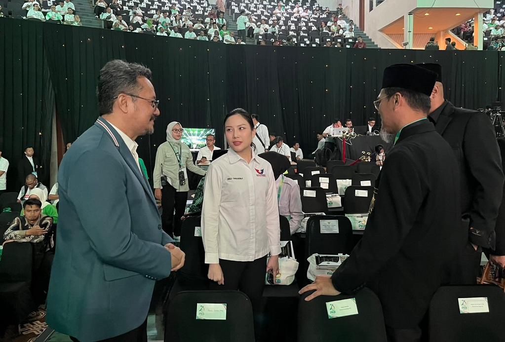 Ketum Partai Perindo Angela Tanoesoedibjo Hadiri Puncak Harlah ke-28 PKB di JCC