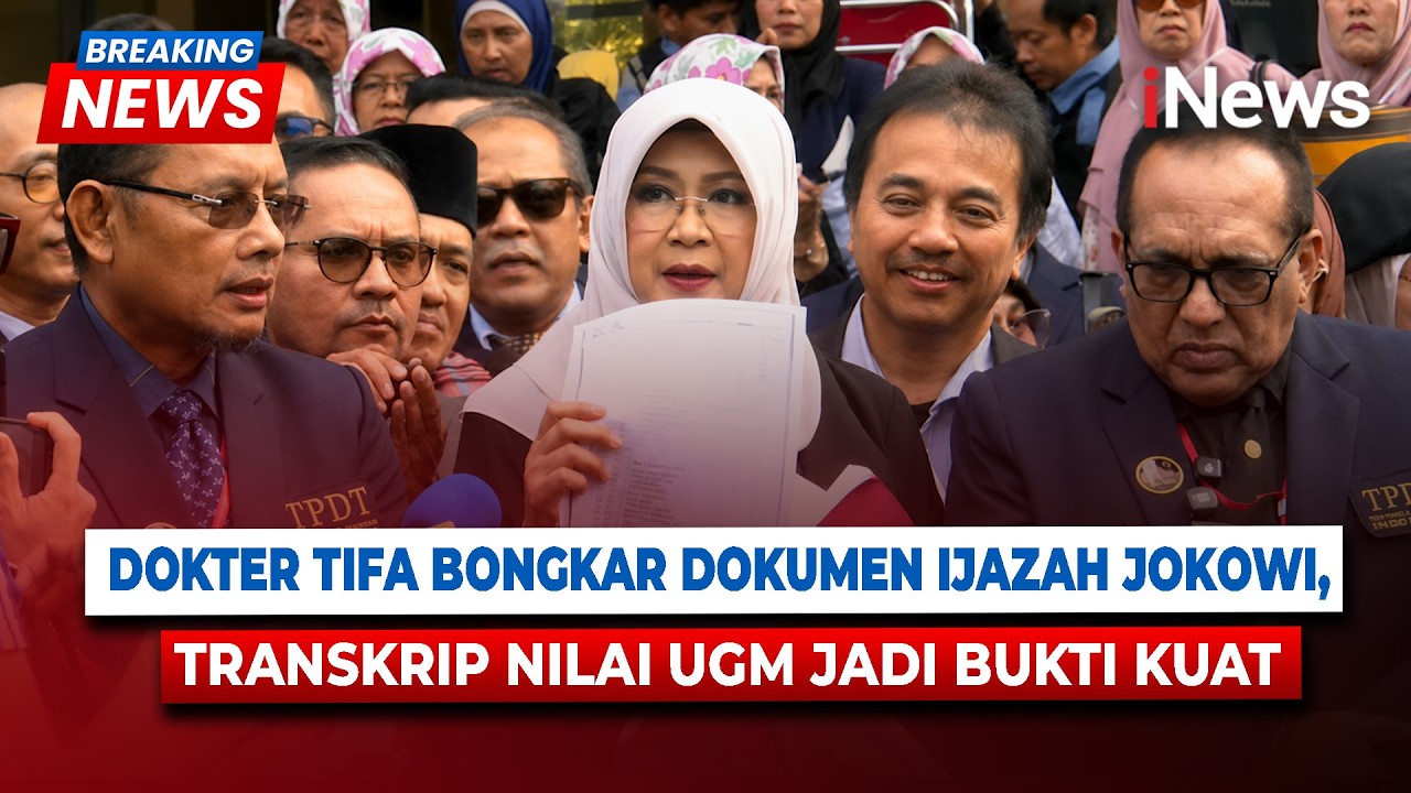 Dokter Tifa Buka 709 Dokumen Ijazah Jokowi, Transkrip Nilai UGM Jadi Bukti Tak Terbantahkan