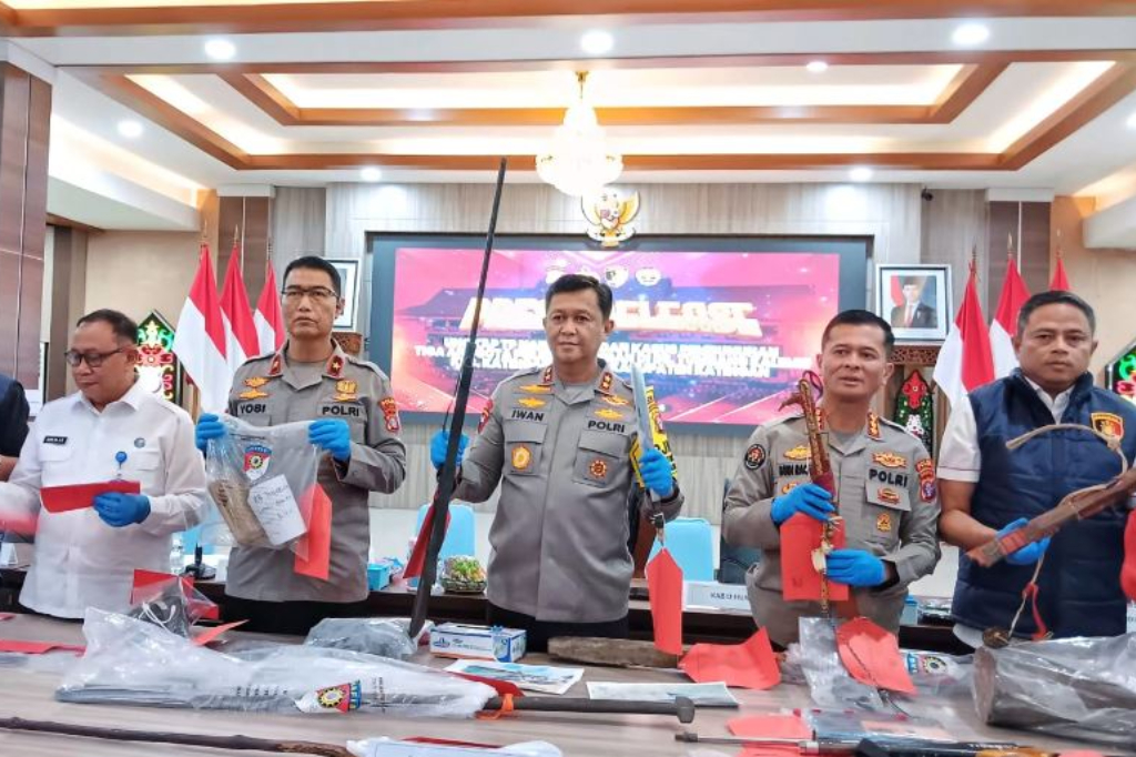 9 Pelaku Penyerangan Polisi di Katingan Ditangkap, 4 Orang Masih Diburu