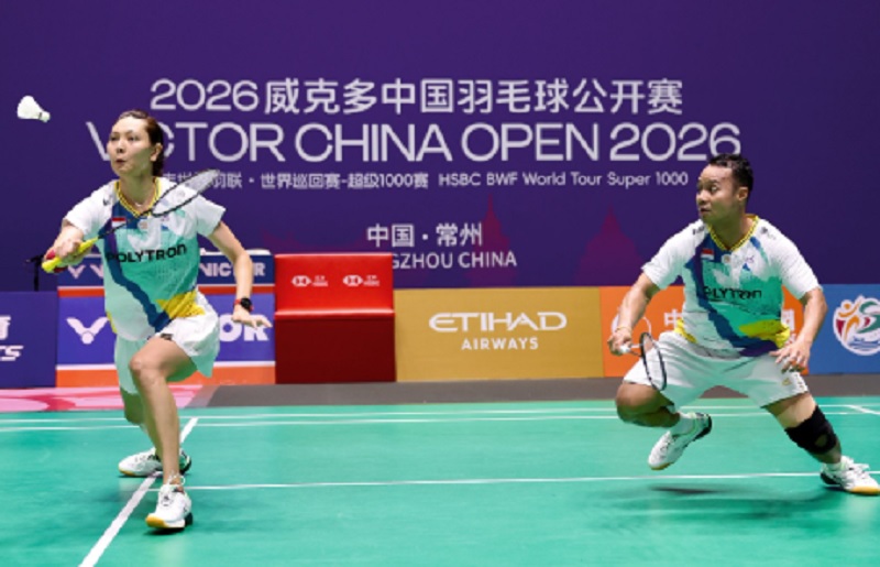 Hasil China Open 2026: Langkah Rehan/Gloria Disetop Ganda Denmark