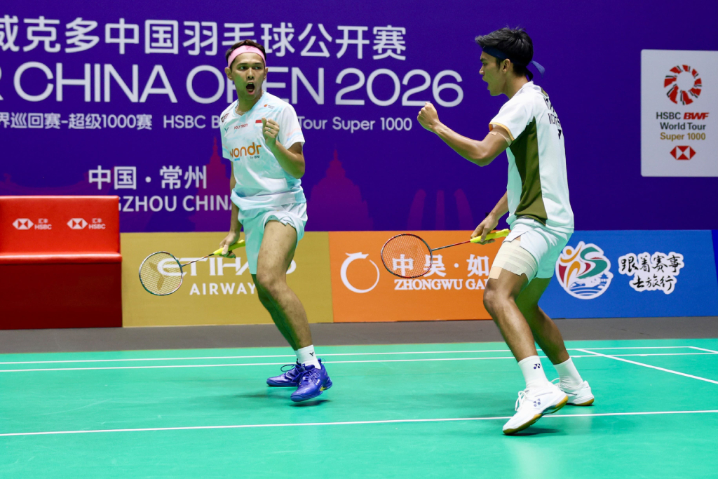 Fajar/Fikri Siap Hadapi Tuan Rumah di Semifinal China Open 2026, Tiket Final Jadi Taruhan