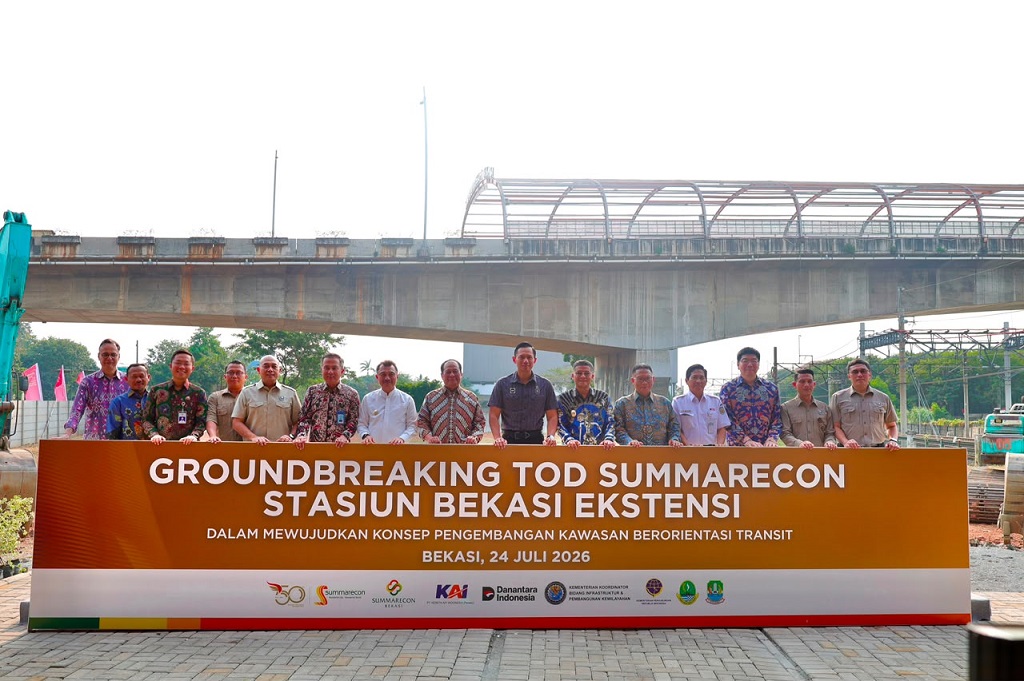 AHY Groundbreaking Stasiun Bekasi Ekstensi: Perkuat Konektivitas lewat Kawasan TOD