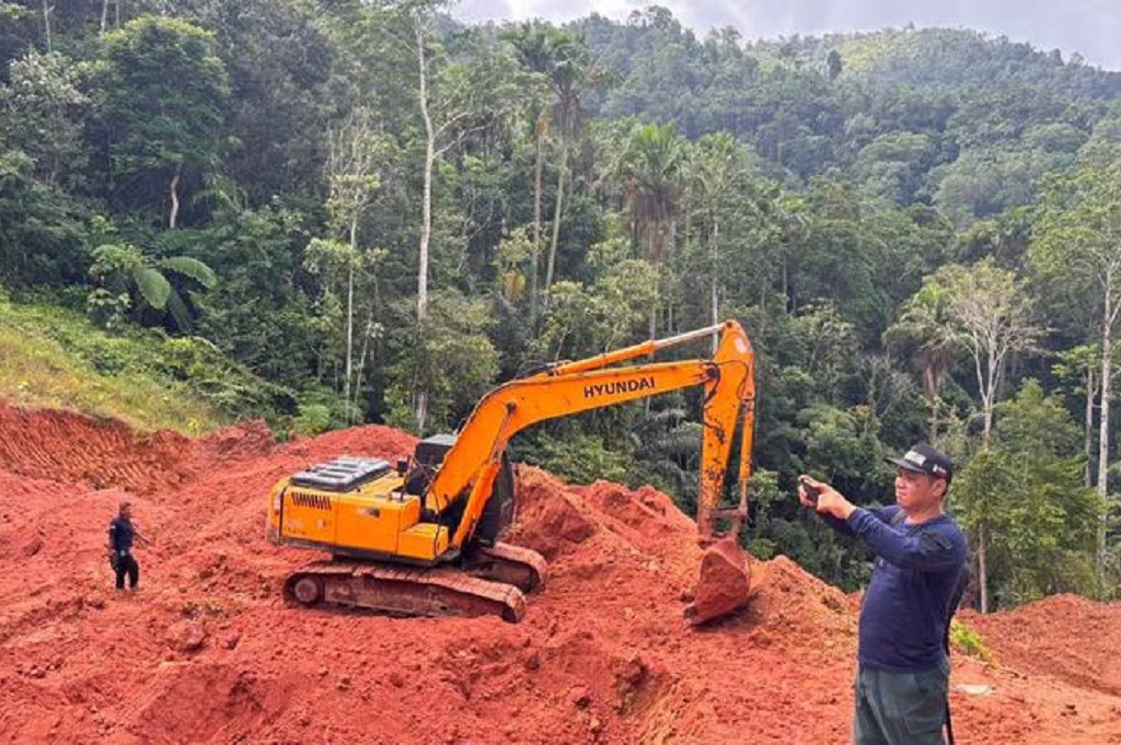 Tambang Emas Ilegal di Hutan Bolaang Mongondow Disetop, 2 Orang Jadi Tersangka