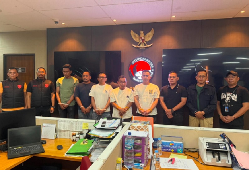 Penampakan 6 Anggota Polres Tangsel yang Ditangkap Bareskrim terkait Peredaran Narkoba